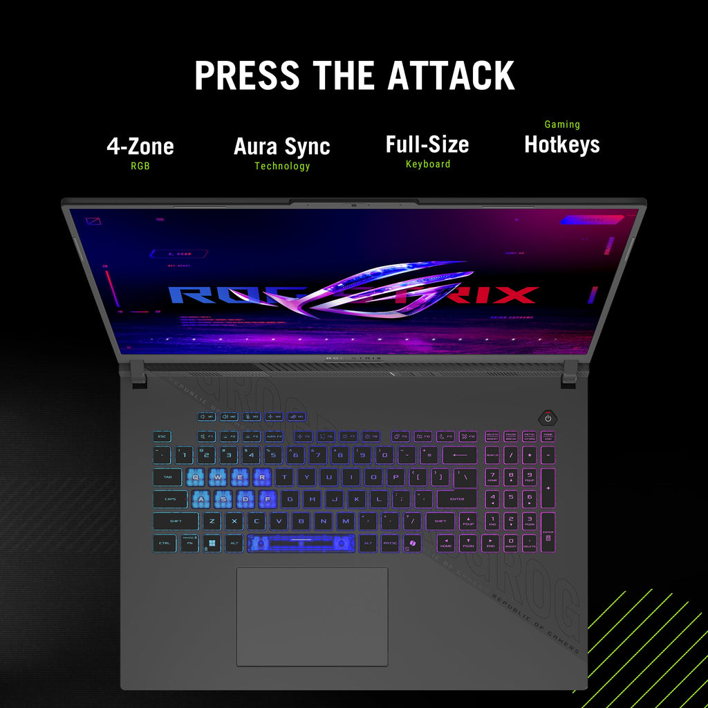 ASUS ROG Strix G18 G814PP-DS94 — RTX 5070, Ryzen 9 8940HX, 16GB, 1TB SSD